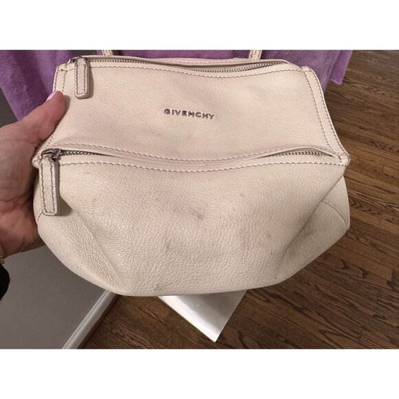 Givenchy Small Pandora Leather Crossbody Bag White/Cream - Picture 3 of 13